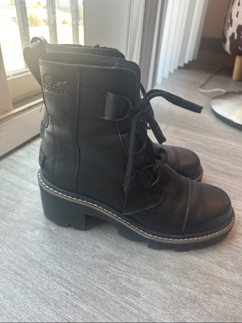 Waterproof sorrel combat boots